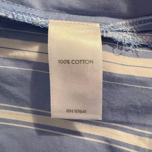 J. Jill NWT Stand-Collar Tunic. Cobalt‎ blue/white stripe LP. - Picture 7 of 8